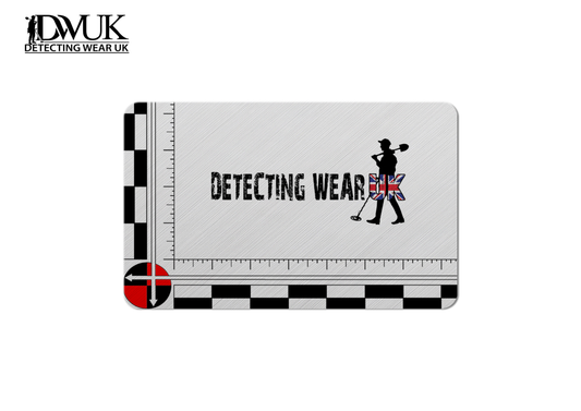 Detecting Wear UK Pocket Size Aluminium Scale Card